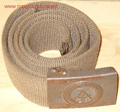 Militaria: Cintur&oacute;n de lona RDA - Foto 1