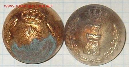 Militaria: Lote de 2 botones. - Foto 1