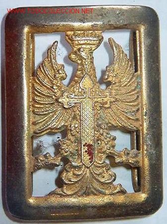 Militaria: Chapa de cintur&oacute;n de gala. - Foto 1