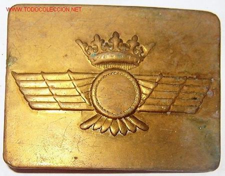 Militaria: Chapa de cintur&oacute;n de Aviaci&oacute;n. - Foto 1