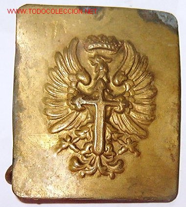 Militaria: Chapa de cintur&oacute;n de faena. - Foto 1