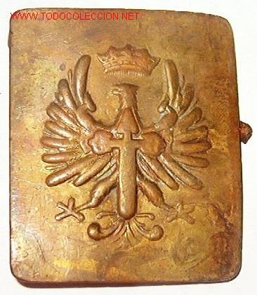 Militaria: Chapa de cintur&oacute;n de faena. - Foto 1
