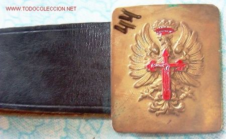 Militaria: Cintur&oacute;n de faena, &eacute;poca de Franco - Foto 1