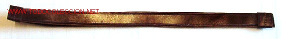 Militaria: Barboquejo marr&oacute;n. - Foto 1