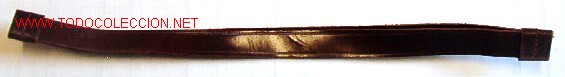 Militaria: Barboquejo marr&oacute;n. - Foto 1