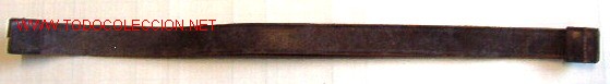 Militaria: Barboquejo marr&oacute;n. - Foto 1