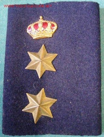 Militaria: Hombrera de teniente de la Guardia Real - Foto 1