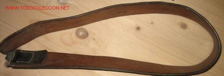Militaria: Cintur&oacute;n de cuero de 91 cms - Foto 1