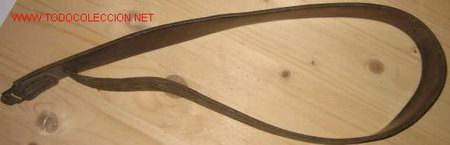 Militaria: Cintur&oacute;n de cuero de 89 cms - Foto 1