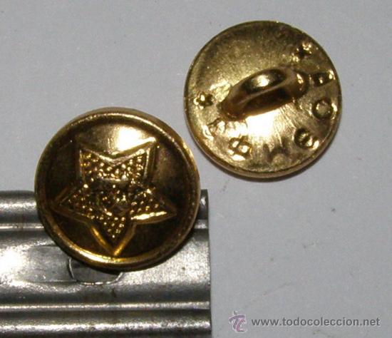 Militaria: Par de botones sovi&eacute;ticos de gorra o de uniforme.. - Foto 1