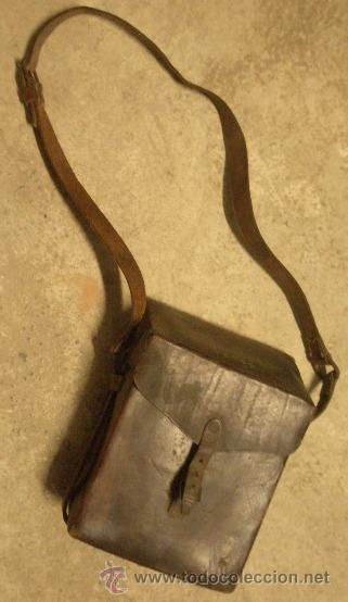 Militaria: Cartera de cuero - Foto 1