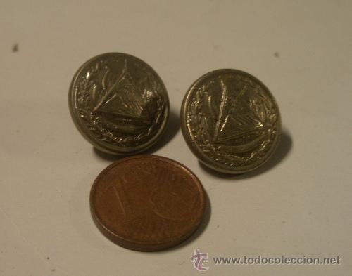 Militaria: Lote de 2 botones peque&ntilde;os - Foto 1