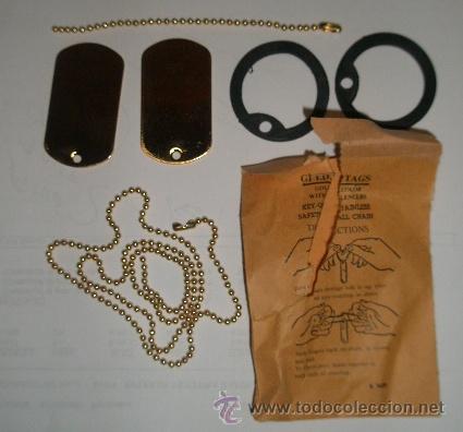 Militaria: Bolsa chapas identificaci&oacute;n - Foto 2
