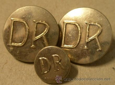 Militaria: 3 btones DR - Foto 1