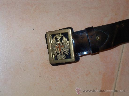 Militaria: cinturon de charol a&ntilde;os 50 - Foto 1