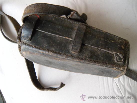 Militaria: ACOPLE  MILITAR DE CUERO CON CORREA - Foto 3