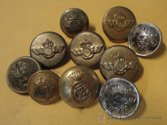 Militaria: Lote de 10 botones peque&ntilde;os - Foto 1