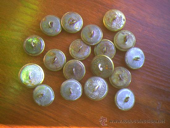 Militaria: LOTE DE 18 BOTONES VARIOS. - Foto 2