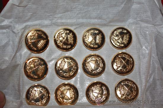 Militaria: BOTONES DE GENERAL EPOCA DE FRANCO - Foto 2