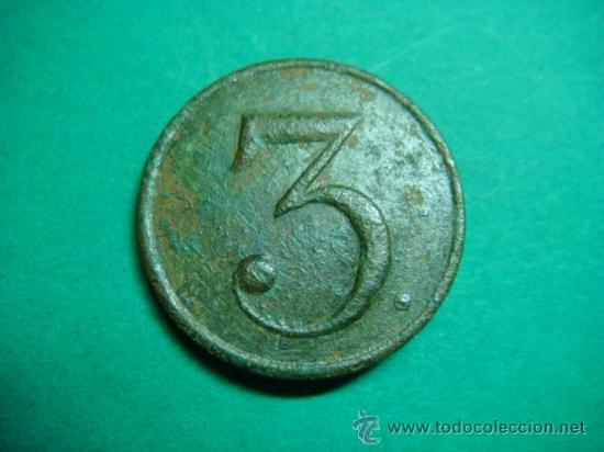 Militaria: Bot&oacute;n militar. 3-Regimiento. - Foto 1