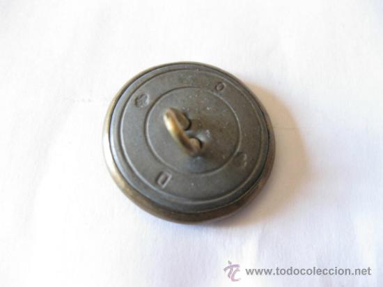Militaria: BOTON PLANO CON INICIALES LC - Foto 2