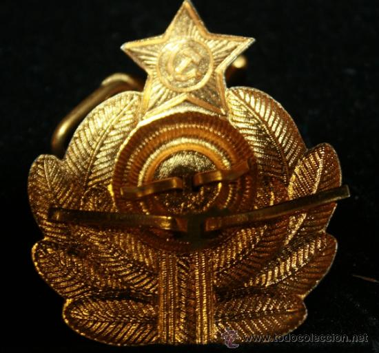 Militaria: COCARDA DE GORRA SOVIETICA-MARINA - Foto 2