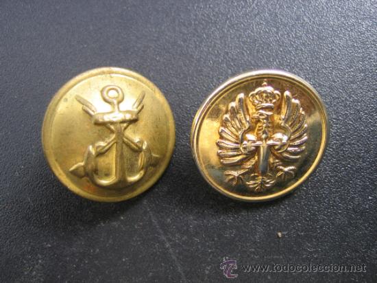 Militaria: 2 Botones del Ejercito Espa&ntilde;ol - Foto 1