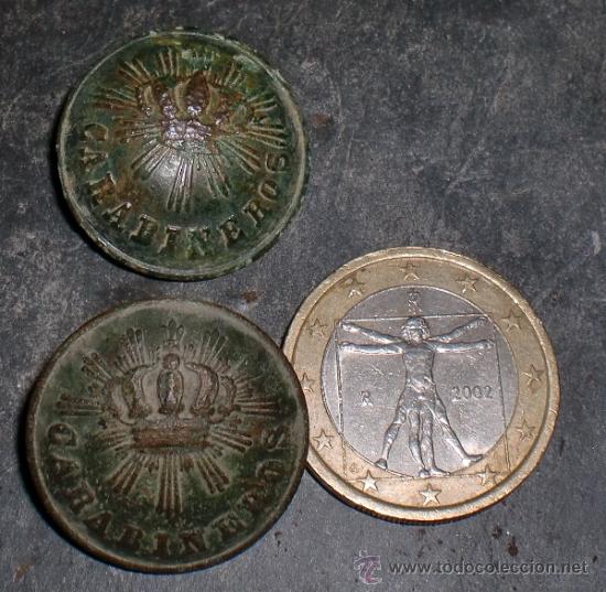 Militaria: Botones de carabineros. - Foto 1