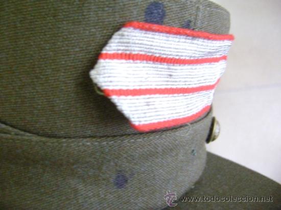 Militaria: Gorra monta&ntilde;era de sargento, Ej&eacute;rcito espa&ntilde;ol, con manchas - Foto 3