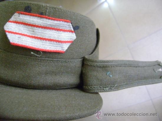Militaria: Gorra monta&ntilde;era de sargento, Ej&eacute;rcito espa&ntilde;ol, con manchas - Foto 4