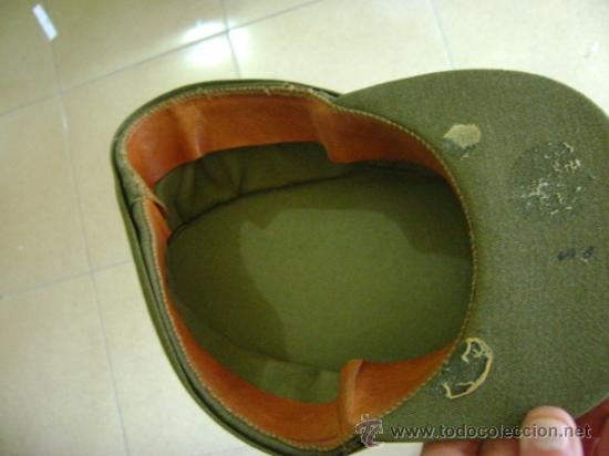 Militaria: Gorra monta&ntilde;era de sargento, Ej&eacute;rcito espa&ntilde;ol, con manchas - Foto 5