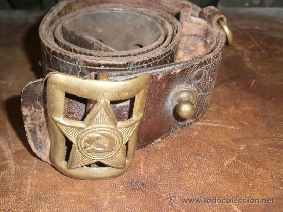 Militaria: Cintur&oacute;n sovi&eacute;tico modelo 36, 100 x 4,60 cms. - Foto 1