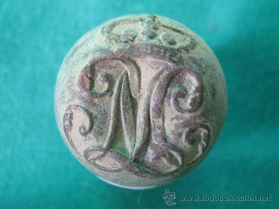 Militaria: Boton militar antiguo. - Foto 1