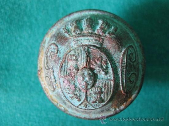 Militaria: Boton militar antiguo. - Foto 1