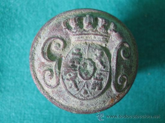 Militaria: Boton militar antiguo. - Foto 1