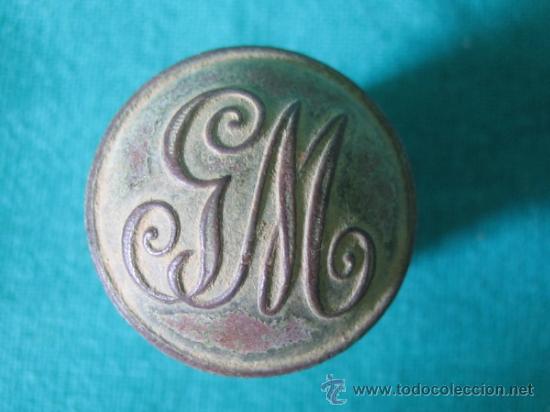 Militaria: Boton militar antiguo. - Foto 1