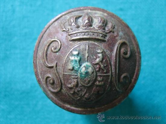 Militaria: Boton militar antiguo. - Foto 1