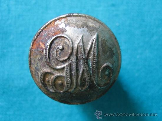Militaria: Boton militar antiguo. - Foto 1