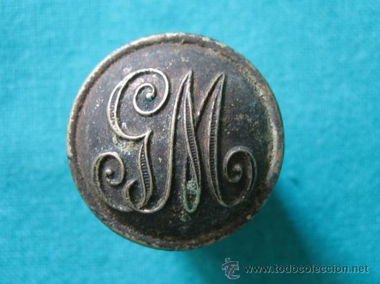 Militaria: Boton militar antiguo. - Foto 1