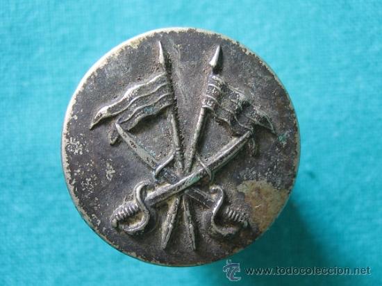Militaria: Boton militar antiguo. - Foto 1