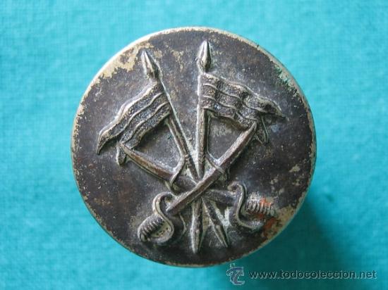 Militaria: Boton militar antiguo. - Foto 1