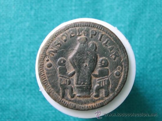 Militaria: Boton de Nuestra Se&ntilde;ora del Pilar - Foto 1