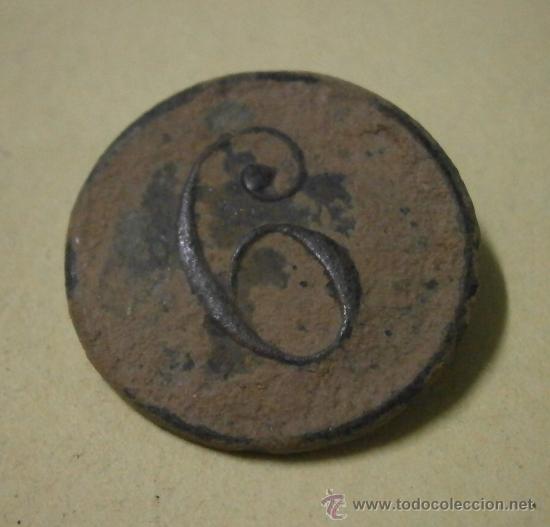 Militaria: Bot&oacute;n n&ordm;6 grande - Foto 1
