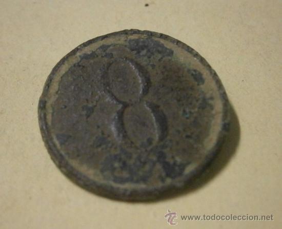 Militaria: Bot&oacute;n n&ordm;8, grande. - Foto 1