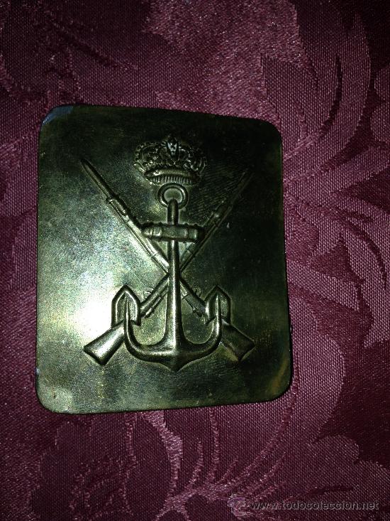 Militaria: HEBILLA DE BRONCE DE INFANTERIA - Foto 1
