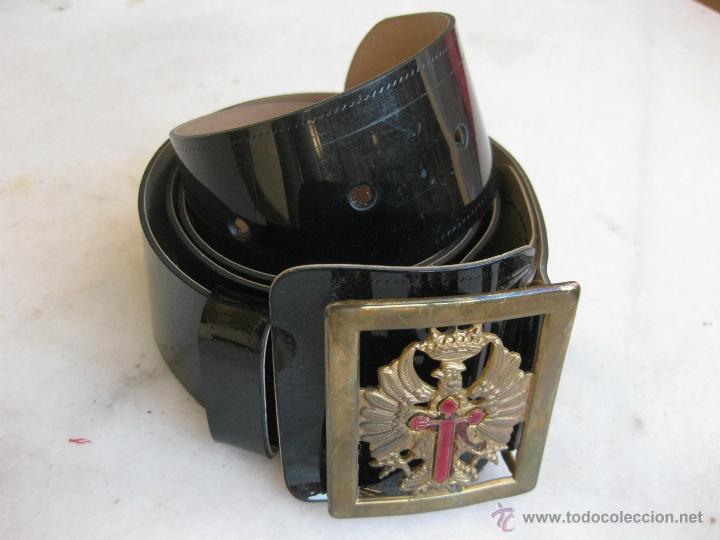 Militaria: CINTURON CHAROLADO DE LOS A&Ntilde;OS 70 DEL EJERCITO - Foto 1