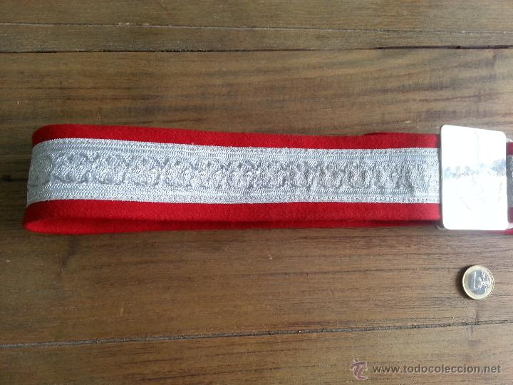 Militaria: CINTURON DE GALA CON AGREMAN PLATEADO - Foto 4