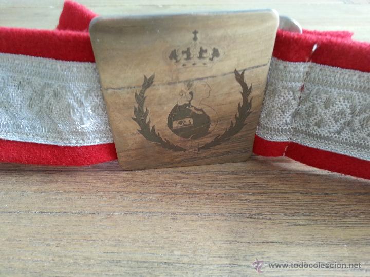 Militaria: CINTURON DE GALA CON AGREMAN PLATEADO - Foto 5