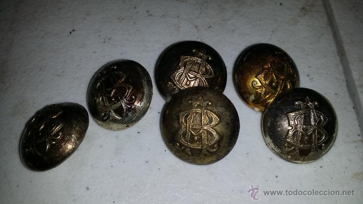 Militaria: BOTONES CON INICIALES AB - Foto 1