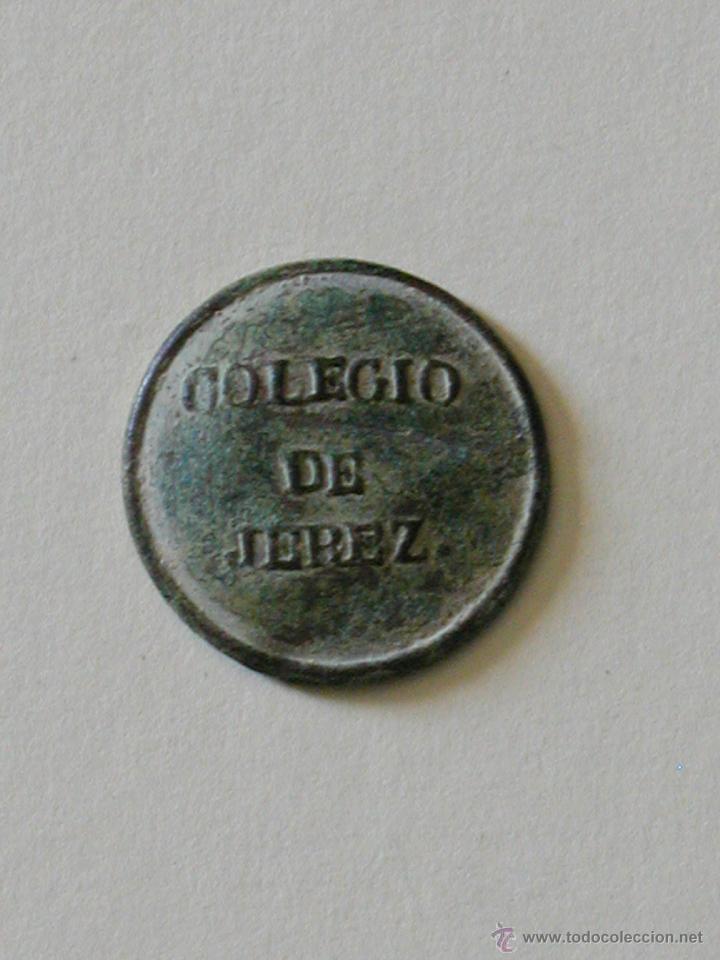 Militaria: COLEGIO DE JEREZ. MUY RARO BOTON DE ACADEMIAS Y COLEGIOS MILITARES